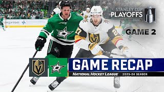 Gm 2: Golden Knights @ Stars 4/24 | NHL Highlights | 2024 Stanley Cup Playoffs