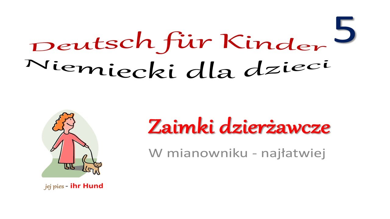 Zaimki Dzierzawcze Niemiecki Cwiczenia Online - Margaret Wiegel