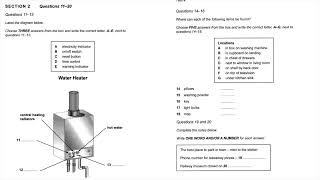 Water Heater | IELTS LISTENING TEST | SECTION-2