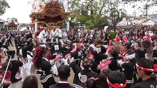 平成28年10月8日堺市陶器だんじり祭り　陶荒田神社宮入