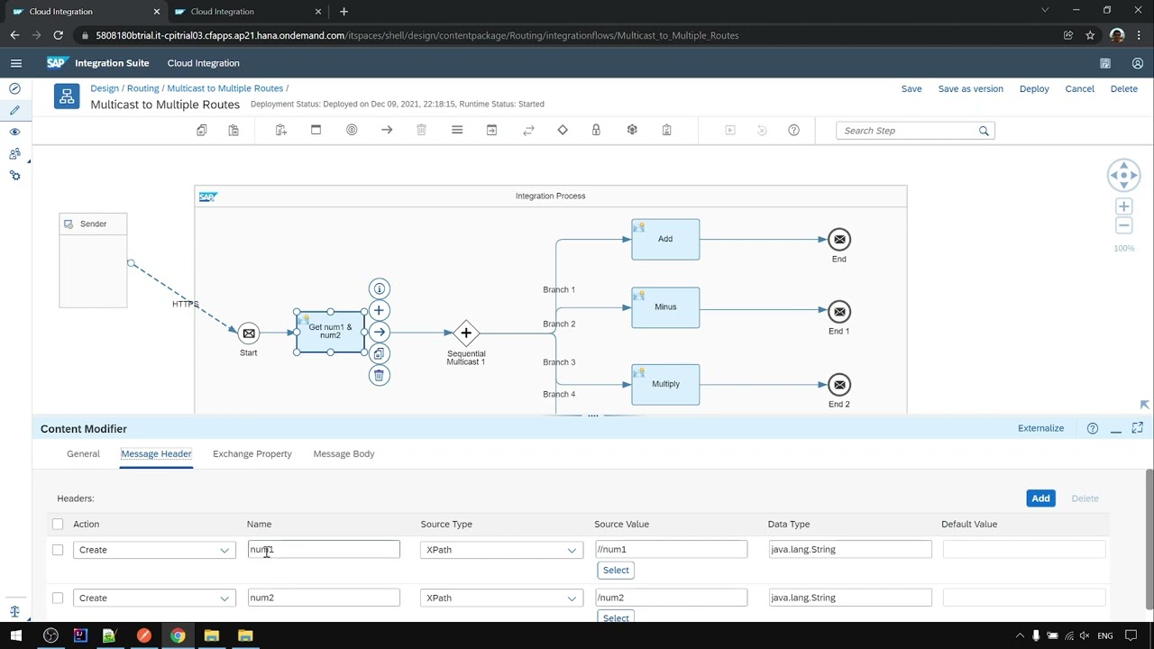 SAP CPI Course | Routing - Multicast | Multicast Same Message To ...