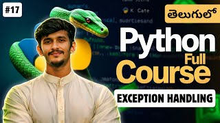 Python Exception Handling Explained in Telugu 🔥 | Try Except Finally in Python