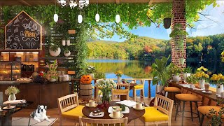 Chillout Rooftop Coffee Shop Ambience - Relaxing Jazz Bossa Nova Guitar Music to Happy&Positive Mood