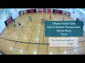 final senior boys 2018 ottawa futsal club end of year tournament