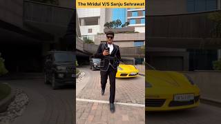 The Mridul V/S Sanju Sehrawat Car Compression 😱 || #shorts #youtubeshorts #viral #trending