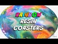 Rainbow Resin Coasters DIY | Another Coaster Friday | Craft Klatch