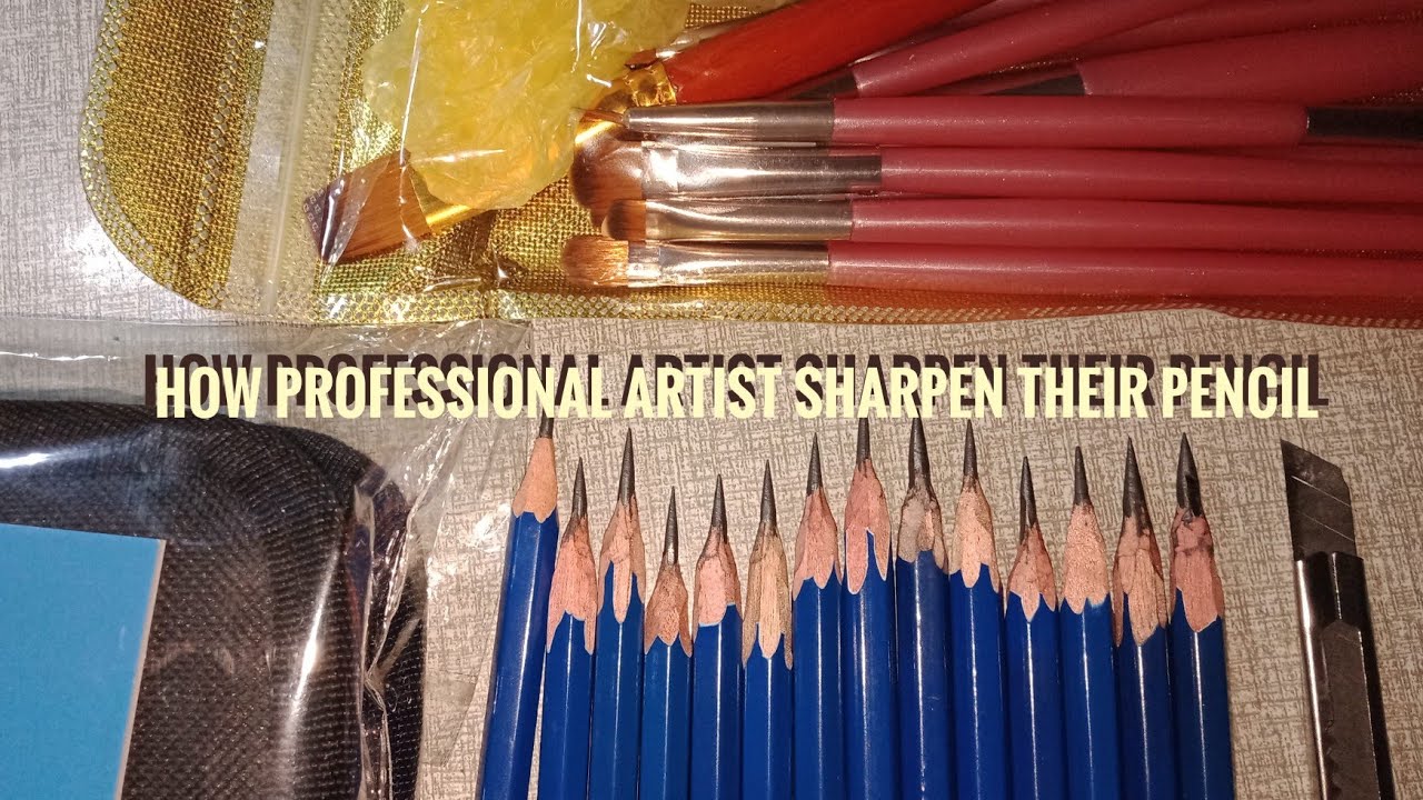 How Professional Artist Sharpen Their Pencil ( Graphite ) - YouTube