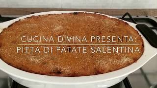 Pitta di Patate Salentina...un  piatto tradizionale dal sapore unico.