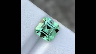 Flawless 2.67 CT Perfect Asscher Cut Beautiful Color Natural Tourmaline Gemstone from Afghanistan.