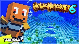 WE FOUND AN OCEAN MONUMENT AND DEFEATED THE BOSSES! (How To Minecraft S6 #14)