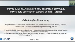 2023 WRF এবং MPAS-A ব্যবহারকারীদের কর্মশালা: MPAS-JEDI মিনি টিউটোরিয়াল