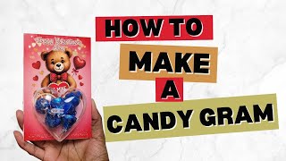 How To Make A Candy Gram For Valentines Day | DIY Treat Cards