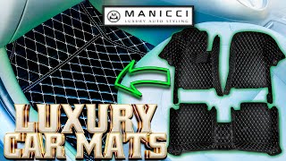 Update Your Car Interior - Manicci Luxury Car Diamond Leather Mats!
