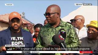 Ditebogo Junior Phalane | 5-year-old shot dead in hijacking in Soshanguve: Panyaza Lesufi