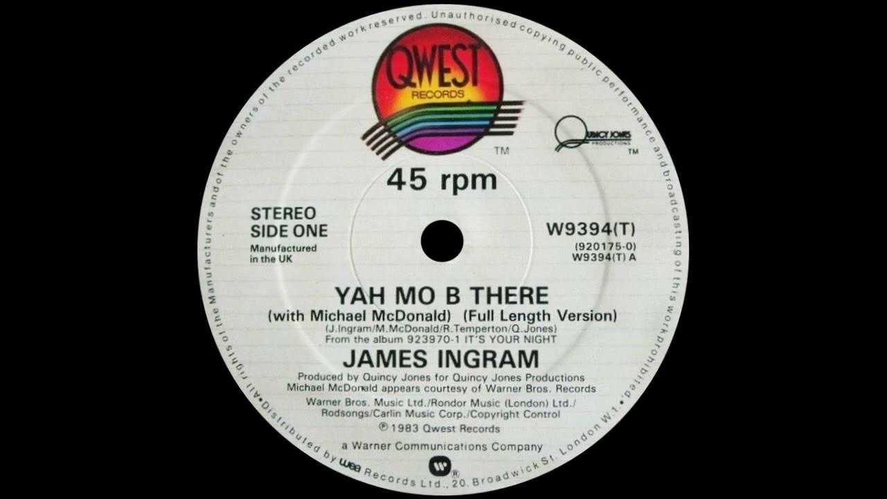 James Ingram With Michael McDonald - Yah Mo B There (Full Length ...