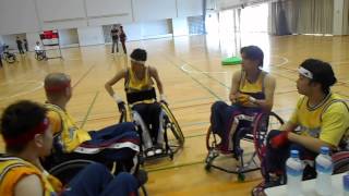 車椅子バスケ(ツインバスケ)！タイムアウト時② Wheelchair twin basketball