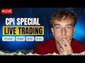 🟢CPI LIVE Trading NQ/ES/GOLD | DodgysDD