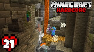 Let's Play Minecraft Hardcore - Lucky Stronghold Cave