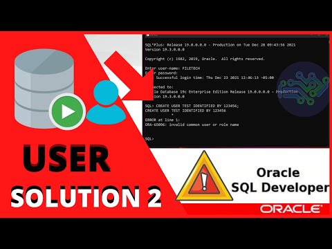 ORACLE SQL TUTORIAL: ORA-65096: invalid common user or role name SOLUTION with TERMINAL
