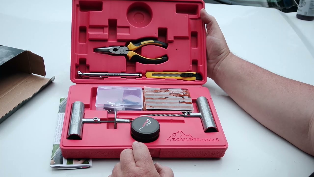 MRG Tool Review: Boulder Tools Tire Repair Kit Unboxing - YouTube