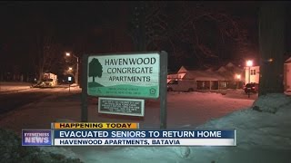 Residents evacuated from Batavia apartment complex.