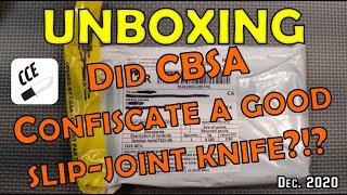 Unboxing Sanremu 7315  - Did CBSA Confiscate a Good Slip-Joint Knife??!