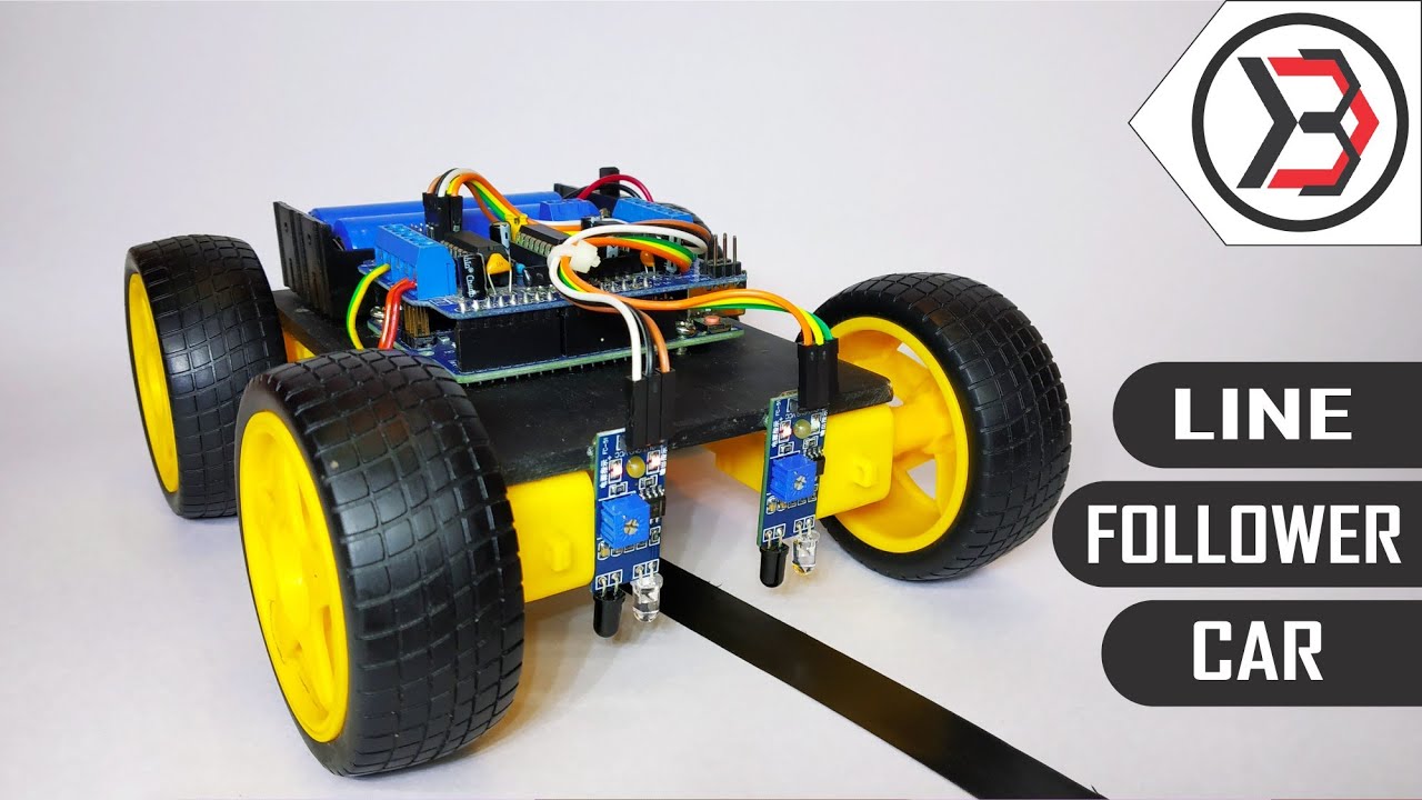 How To Make A DIY Arduino Line Follower Car At Home - YouTube