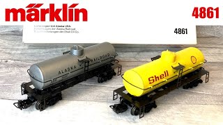 MARKLIN 4861   Alaska Railroad  \u0026 Shell Oil Tanker Wagon Set   Model Railway Review  Märklin