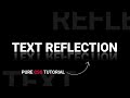 Text Reflection using CSS only | Pure CSS Text Shadow Effect Tutorial | Webkit Coding
