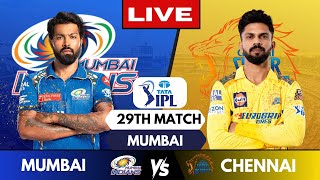 🔴 LIVE Tata IPL : CSK vs MI Live Match, Chennai vs Mumbai | IPL Live Scores & Commentary