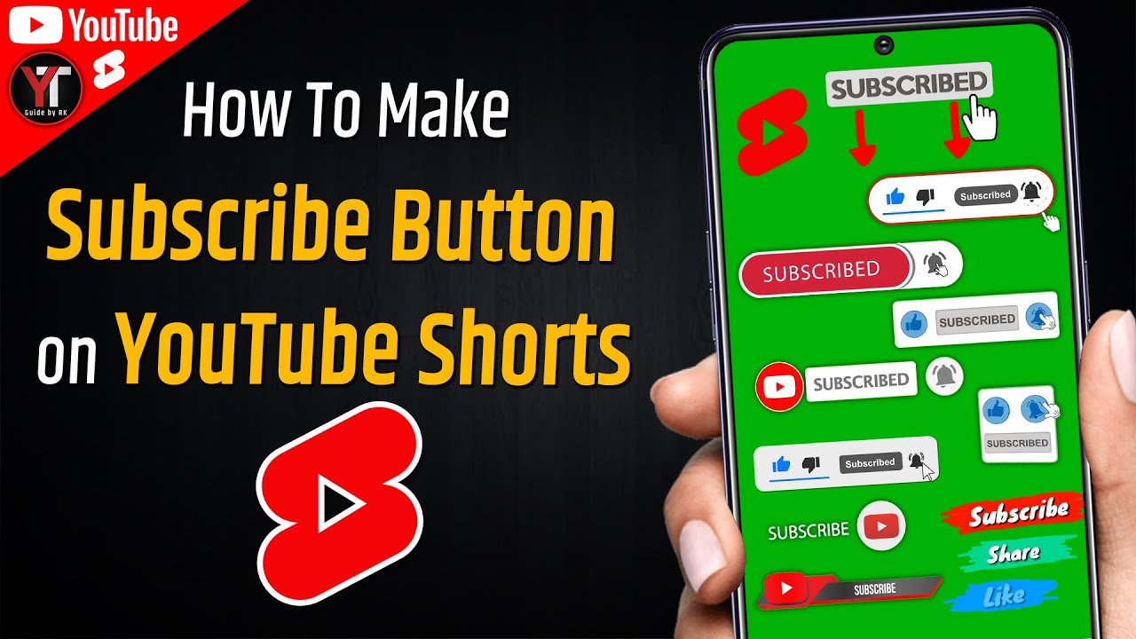 How To Make Subscribe Button For Youtube Shorts Shorts Me