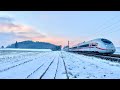 Zugsichtungen/Vorbeifahrten Bahnlinie Augsburg-Ulm - Winter 2022, Teil 1 - ICE, TGV, IC, RE, NJ - 4K