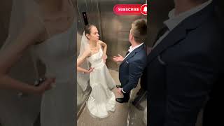 ?? Bride's Elevator Nightmare Flips into a happy ending.#shorts #youtubechannel #foryou