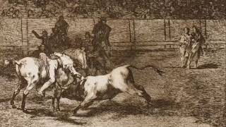 Mariano Ceballos, Alias the Indian, Kills the Bull from his Horse. Francisco de Goya