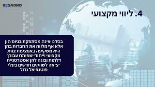 אליעזר גרוס מציג: אלו ארבע הסיבות מדוע לעבוד עם קבוצת בסדנו | צפו כעת