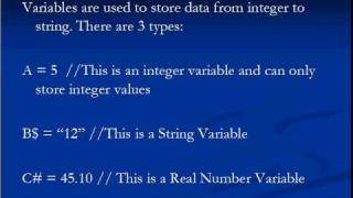 DarkBasic Professional Tutorial 1: Data Types (Better Qualit