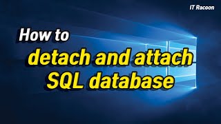 SQL migration from SQL server 2012 to 2016. SQL database migration by Detach and Attach.