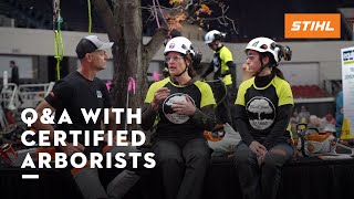 Team STIHL’s Mark Chisholm Interviews Certified Arborists | STIHL