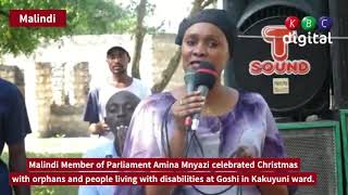 Malindi MP Amina Mnyazi  celebrated Christmas with orphans and people living with disabilities