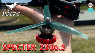 HGLRC SPECTER 2306.5 1900KV - Thrust Tests \u0026 Flight Footage