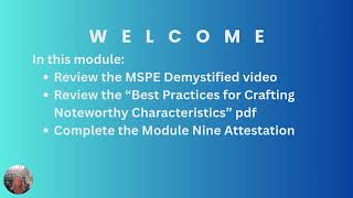 Module Nine MSPE