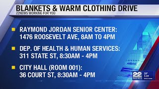 City of Springfield requesting blankets and warm clothing for those in need