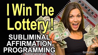 I Win The lottery! Money Affirmations for a Millionaire Jackpot Mindset ~ Subliminal ~ As You Sleep