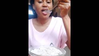 Salted Nzu eating video( A type of Nigerian clay/chalk turned into crumbles)