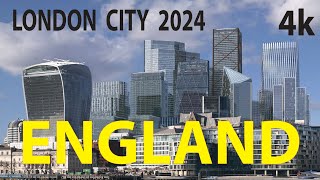 London City 2024 , England 4K By Drone