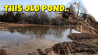 Missouri Cattle Pond Excavation project-THE LAST TREE WILL FALL!