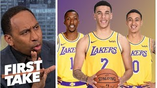 Stephen A. worried for younger Lakers in home opener against Rockets | First Take