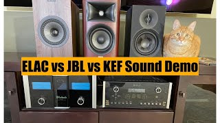 Sound Demo: ELAC Debut 3.0 DB63 vs KEF Q350 vs JBL Studio 630