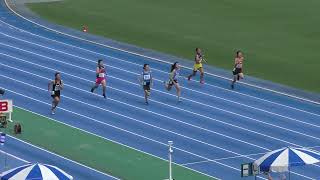 ⑰ジュニア1年女子100m予選3組目JOC第55回U16陸上競技大会東京都代表選手選考会兼第36回東京ジュニア陸上競技大会20240824