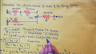 Principle of Minimum Potential Energy|Finite Element Methods |Minimum Potential Energy Method in Fem